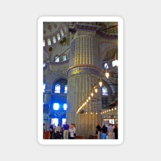 Blue Mosque Pillar Magnet
