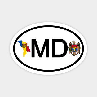 Moldova car country code Magnet