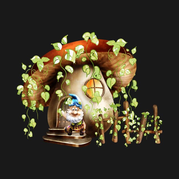 Mushroom with Dwarf by Anonic