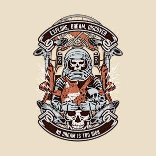 Astronaut Skull T-Shirt