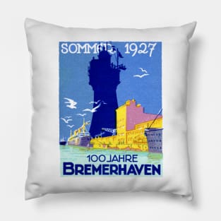 1927 Bremerhaven Germany Pillow