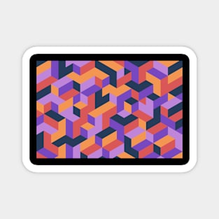 Pastel Pattern Vaporwave Magnet