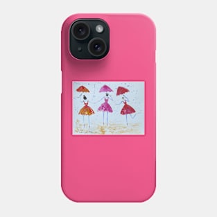 Ballerinas in the Rain! Phone Case