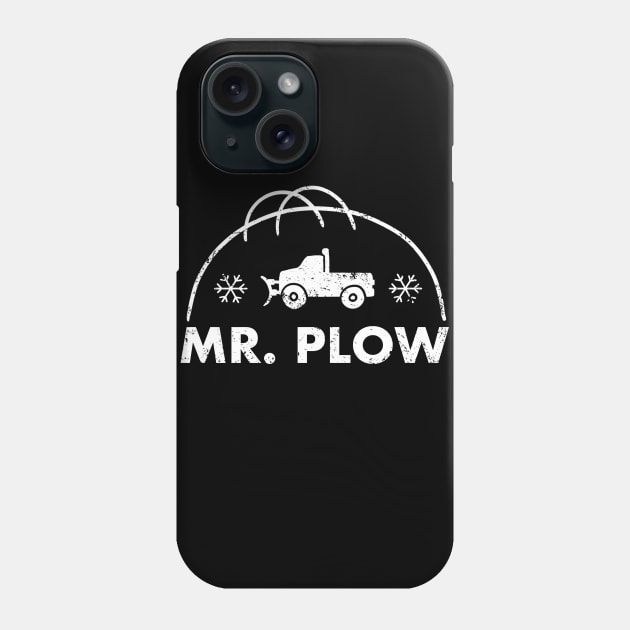 Mr. Plow B/W Logo Phone Case by Zachterrelldraws
