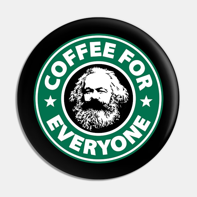 Karl Marx Coffee Pin by sqwear