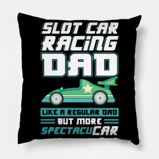 Slot Car Racing Dad Pillow