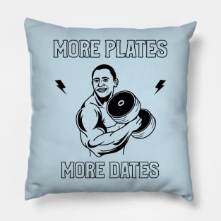 More plates more dates Pillow