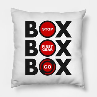 "Box Box Box" F1 Pitstop Lollipop Design Pillow