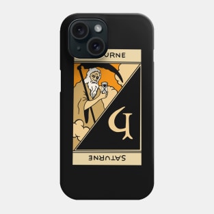 Saturn Tarot Card - Muchery Vintage Tarot Deck Phone Case