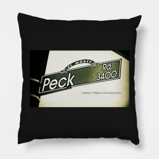 Peck Road, El Monte, California by Mistah Wilson Pillow