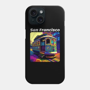 San Francisco Cable Car v1 square Phone Case
