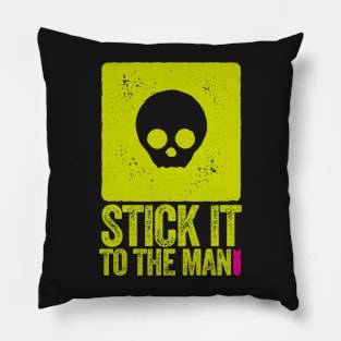 STICK IT TO THE MAN - SKULL MOTIF Pillow