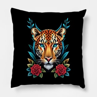 leopard head Pillow