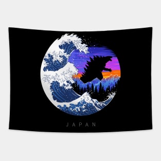 The Wave Giant Monster Tapestry