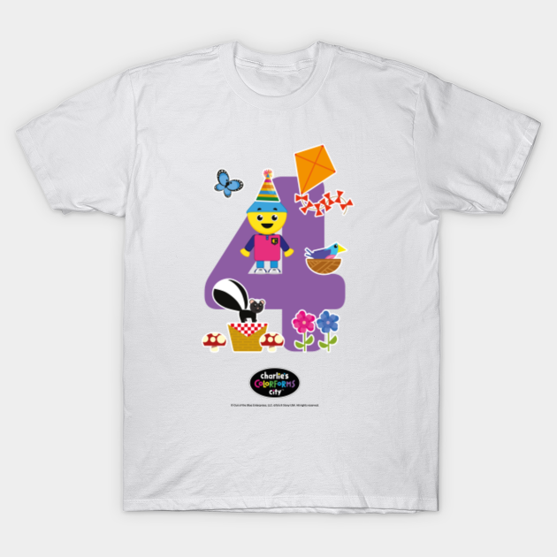 Discover Charlie's Colorforms City number four - Charlies Colorforms City - T-Shirt