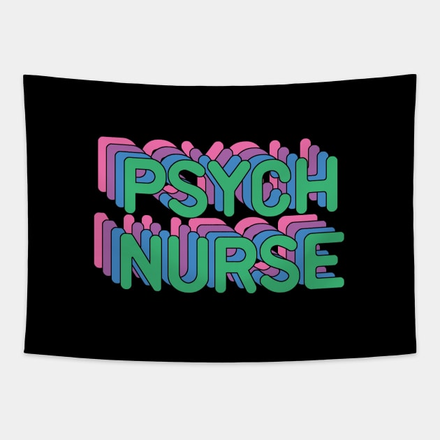 Psych Nurse Funny Psychiatric Nurse Gift Idea Tapestry by Zen Cosmos Official