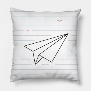 Japanese Origami Plane on Paper Pillow