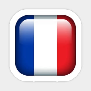 Cool Retro French Style Flag Emblem Magnet