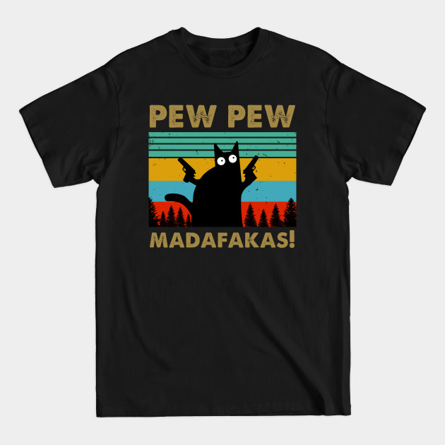 GR8Shop Vintage Pew Pew Dog Lovers Madafakas With Gun Pistol T - Foto 9