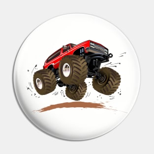 Cartoon monster truck Pin