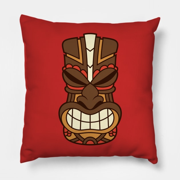 Tiki Head Pillow by ePixels