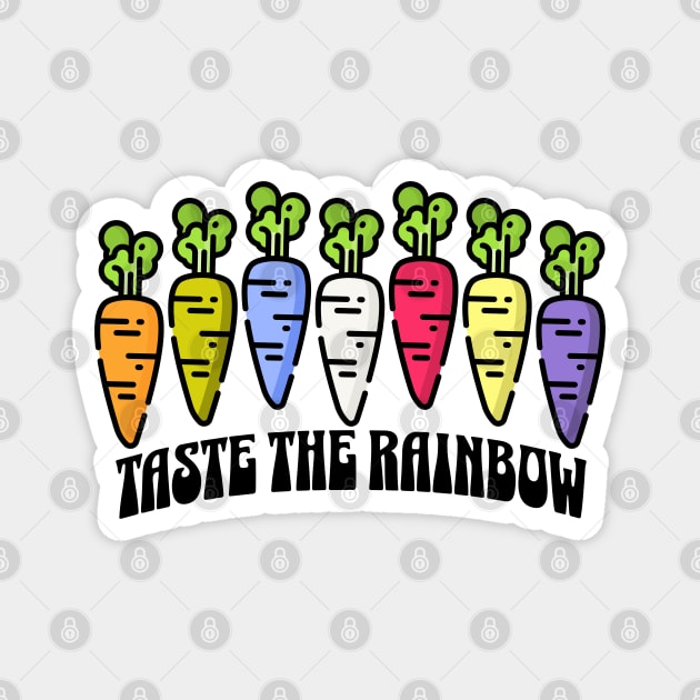 Rainbow Carrots Magnet by HolidayBug