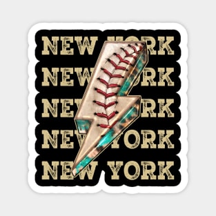 Aesthetic Design New York Gifts Vintage Styles Baseball Magnet