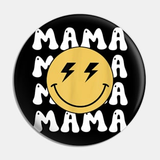 Mama One Happy Dude Birthday Family Matching Bolt Face Pin