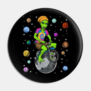 Psychedelic Space Alien Hippie Pin