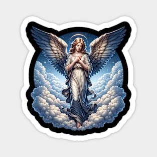 Angel in the Clouds | T Shirt Design Magnet