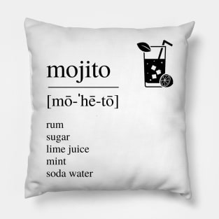 Mojito cocktail Pillow