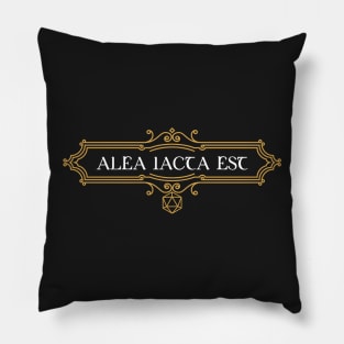 Alea Iacta Est Dice d20 Tabletop RPG Gaming Pillow