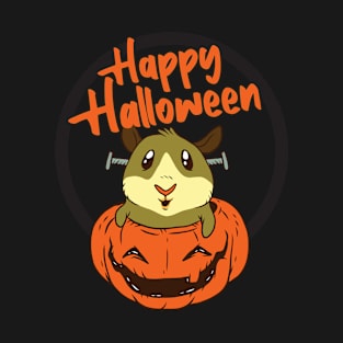 Hamster Pumpkin Happy Halloween T-Shirt