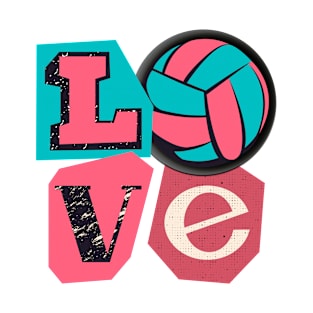 Love Volleyball Cute Design For Teen Volleyball Lovers T-Shirt