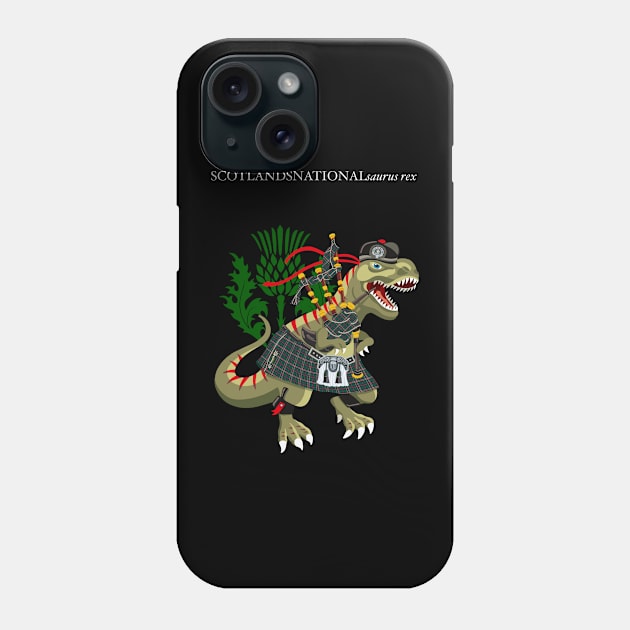 Clanosaurus Rex SCOTLANDSNATIONALsaurus rex Plaid Scotlands National Scotland Ireland Family Tartan Phone Case by BullShirtCo