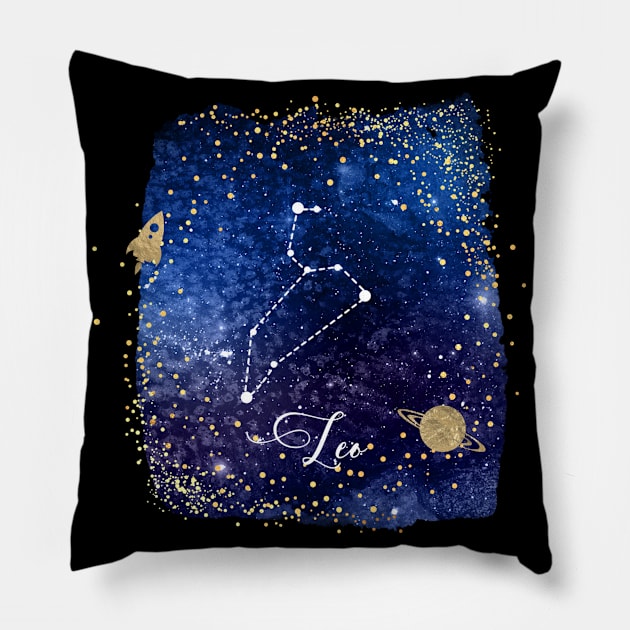 Leo Constellation Pillow by Underthespell