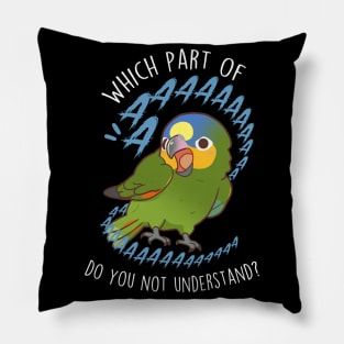 Orange-winged Amazon Parrot Aaaa Pillow