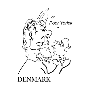 A funny map of Denmark T-Shirt