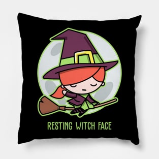 Resting witch face Pillow
