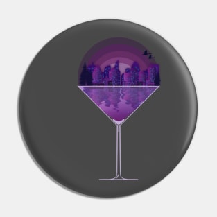 City cocktail Pin