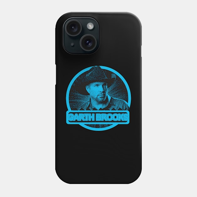 Garth Brooks aesthetic turquoise blue color Phone Case by JakQueApparels