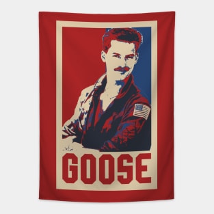 Goose Top Gun Pop Art Style Tapestry