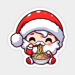 Christmas Santa Claus Ramen Chibi Kawaii Magnet