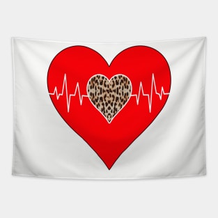 Women’s Striped Plaid Printed Heart Valentine's Day Tapestry