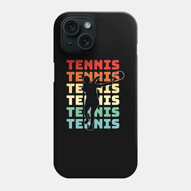 Tennis Player Retro Tennis Lover Phone Case by Tracy