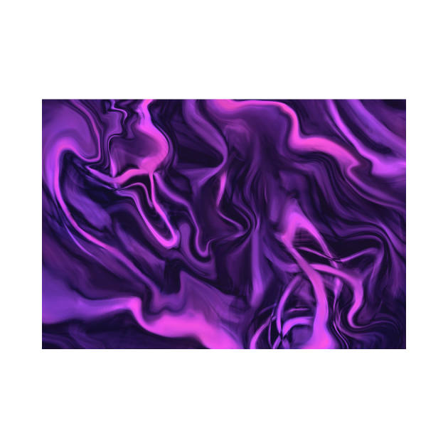 Pink and purple lines - abstract art by Montanescu