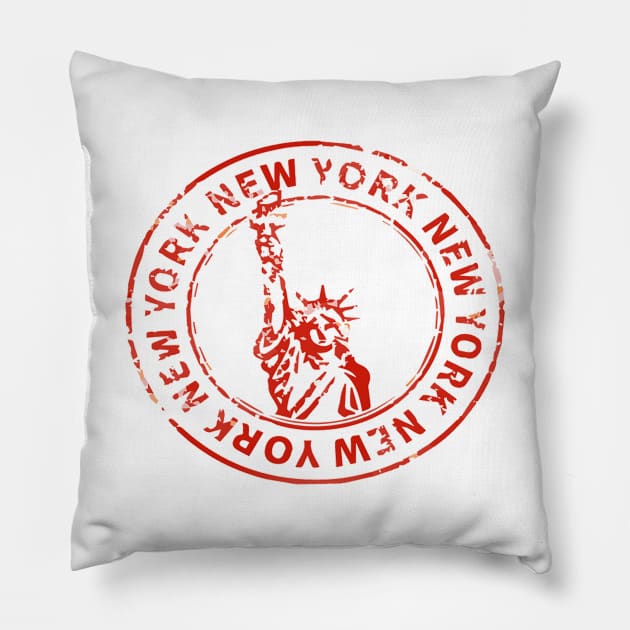 newyork Pillow by Brainable ART