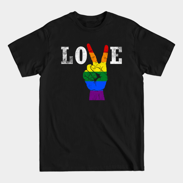 Disover Love Peace Diversity Rainbow - Diversity - T-Shirt