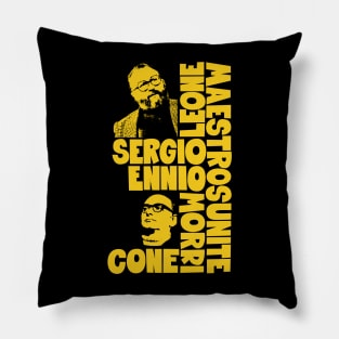 Sergio Leone and Enio Morricone - Maestros Unite Pillow