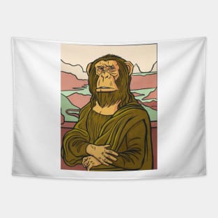 Monkey Lisa Tapestry